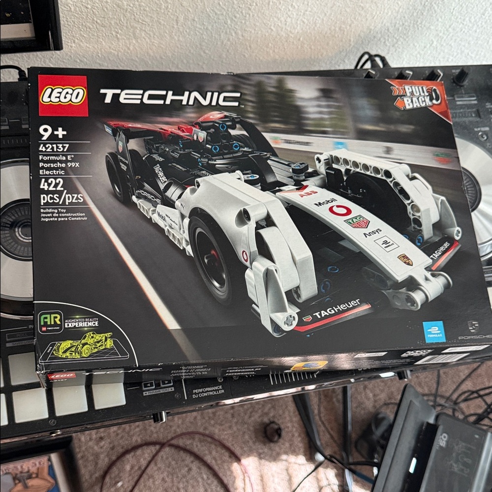 LEGO Technic Porsche 99X Electric Racing Set - Black, White, Red